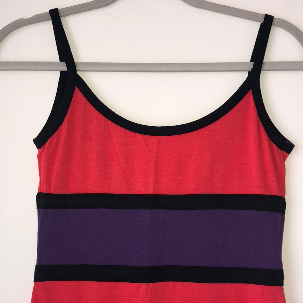 BLQ.MKT stripe dress with a dip on the back